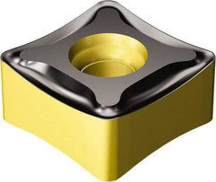 Sandvik Coromant - N331.1D136520 PM Grade 4220 Carbide Milling Insert - TiCN/Al2O3/TiN Finish, 6.55mm Thick, 13.4mm Inscribed Circle - Benchmark Tooling