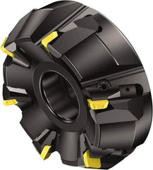 Sandvik Coromant - 315mm Cut Diam, 60mm Arbor Hole, 18mm Max Depth of Cut, 60° Indexable Chamfer & Angle Face Mill - 12 Inserts, 360R-2807 Insert, Right Hand Cut, Series CoroMill 360 - Benchmark Tooling