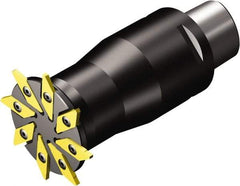 Sandvik Coromant - Coromant Capto Connection, 6.3mm Depth of Cut, 66mm Cutter Diam, Indexable Slotting Cutter - Steel - Benchmark Tooling