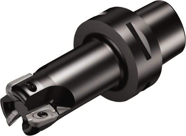 Sandvik Coromant - 5 Inserts, 66mm Cut Diam, 63mm Arbor Diam, 18mm Max Depth of Cut, Indexable Square-Shoulder Face Mill - 104mm High, R790-2205.. Insert Compatibility, Through Coolant, Series CoroMill 790 - Benchmark Tooling