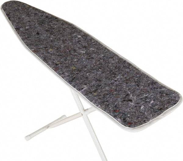 Ability One - 4.5' Long x 1' Wide Cotton Ironing Board Pad - Gray, Grommet - Benchmark Tooling