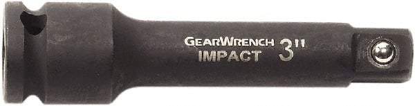 GearWrench - 3/8" Drive Impact Socket Extension - 3" OAL, Black Finish - Benchmark Tooling