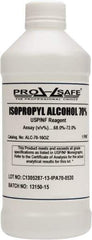 PRO-SAFE - 16 oz Isopropyl Alcohol Liquid - Comes in Bottle, 70% Isopropyl Alcohol - Benchmark Tooling