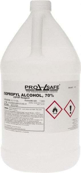 PRO-SAFE - 1 Gallon Isopropyl Alcohol Liquid - Comes in Bottle, 70% Isopropyl Alcohol - Benchmark Tooling