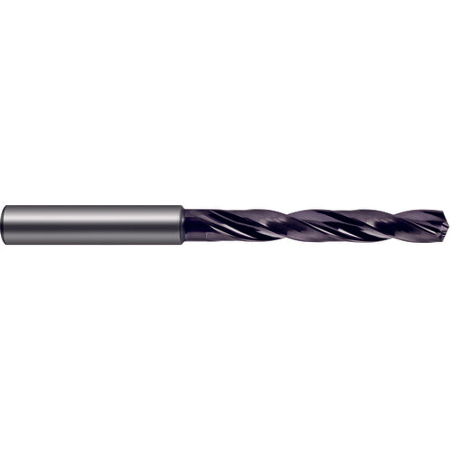 10.8 mm Dia. × 12 mm Shank × 71 mm Flute Length × 118 mm OAL, 5xD, 140°, nano-FIREX, 2 Flute, Coolant Thru, Solid Carbide Drill - Exact Industrial Supply