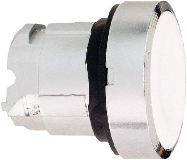 Schneider Electric - 22mm Mount Hole, Flush, Pushbutton Switch Only - Round, White Pushbutton, Maintained (MA) - Benchmark Tooling