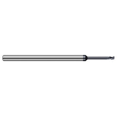 Variable Helix End Mills for Medium Alloy Steels - 0.1250″ (1/8″) Cutter Diameter × 0.0150″ (1/64″) Radius × 0.1870″ (3/16″) Length of Cut × 0.6250″ (5/8″) Reach Carbide Corner Radius End Mill for Medium Alloy Steels, 4 Flutes, AlTiN Coated - Exact Industrial Supply