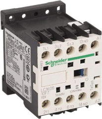 Schneider Electric - 3 Pole, 110 Coil VAC at 50/60 Hz, 6 Amp at 440 VAC, Nonreversible IEC Contactor - BS 5424, CSA, IEC 60947, NF C 63-110, RoHS Compliant, UL Listed, VDE 0660 - Benchmark Tooling