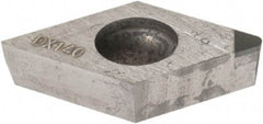 Tungaloy - DCGW32.52 Grade DX140 Polycrystalline Diamond (PCD) Turning Insert - 55° Diamond, 5/32" Thick, 1/32" Corner Radius - Benchmark Tooling