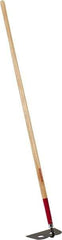 Razor-Back - 6" High x 10" Wide Square Steel Hoe - 66" Long Wood Straight Handle - Benchmark Tooling