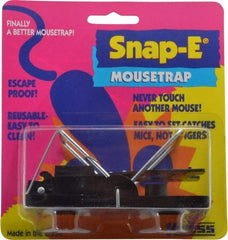 Made in USA - Snap Trap for Use on Mice - 3-7/8 Inch Long x 1-7/8 Inch Wide x 2-3/8 Inch High, Polystyrene and Steel - Benchmark Tooling