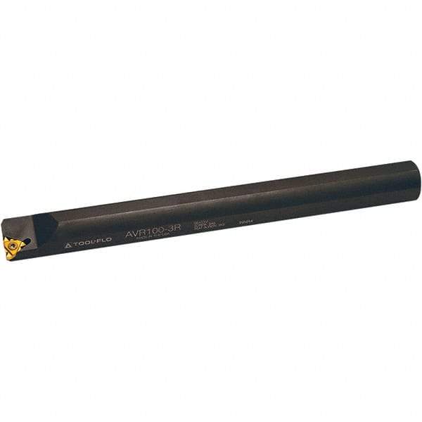 Tool-Flo - Internal Thread, Left Hand Cut, 5/8" Shank Width x 5/8" Shank Height Indexable Threading Toolholder - 7" OAL, 16NL Insert Compatibility, NVR Toolholder, Series Laydown - Benchmark Tooling