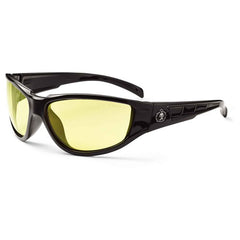 Njord Yellow Lens Black Safety Glasses - Benchmark Tooling