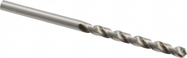 Guhring - #21 118° Cobalt Jobber Drill - Bright Finish, Right Hand Cut, Spiral Flute, Straight Shank, 75mm OAL, Four Facet, Split Point - Benchmark Tooling