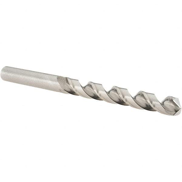 Guhring - Letter P 118° Cobalt Jobber Drill - Bright Finish, Right Hand Cut, Spiral Flute, Straight Shank, 117mm OAL, Four Facet, Split Point - Benchmark Tooling