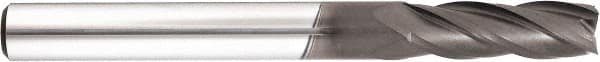 Niagara Cutter - 6mm, 20mm LOC, 6mm Shank Diam, 64mm OAL, 4 Flute, Solid Carbide Square End Mill - Single End, Diamond Finish, Spiral Flute, 30° Helix, Centercutting, Right Hand Cut, Right Hand Flute, Series DIA430M - Benchmark Tooling