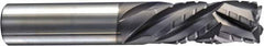 Niagara Cutter - 3/8" Cutting Diam x 1" Length of Cut, 5 Flute, Compression Spiral Router Bit - Diamond Coated, Right Hand Cut, Solid Carbide, 3" OAL x 3/8" Shank Diam, Chipbreaker, 30° Helix Angle - Benchmark Tooling