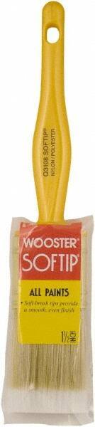 Wooster Brush - 1-1/2" Synthetic General Purpose Paint Brush - 2-3/16" Bristle Length, Plastic Handle - Benchmark Tooling