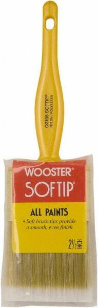 Wooster Brush - 2-1/2" Synthetic General Purpose Paint Brush - 2-7/16" Bristle Length, Plastic Handle - Benchmark Tooling