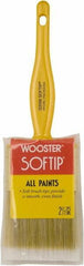 Wooster Brush - 2-1/2" Synthetic General Purpose Paint Brush - 2-7/16" Bristle Length, Plastic Handle - Benchmark Tooling