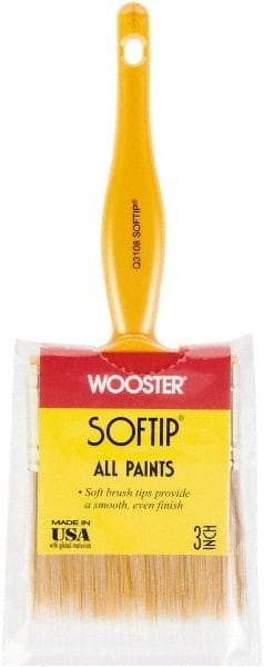 Wooster Brush - 3" Synthetic General Purpose Paint Brush - 2-11/16" Bristle Length, Plastic Handle - Benchmark Tooling