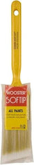 Wooster Brush - 1-1/2" Synthetic Sash Brush - 2-3/16" Bristle Length, Plastic Handle - Benchmark Tooling