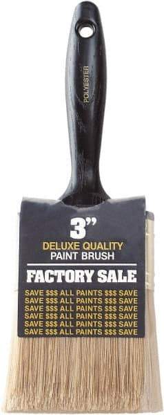 Wooster Brush - 3" Synthetic General Purpose Paint Brush - 2-11/16" Bristle Length, Plastic Handle - Benchmark Tooling