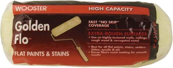 Wooster Brush - 1-1/4" Nap, 9" Wide Paint General Purpose Roller Cover - Extra-Rough Texture, Fabric - Benchmark Tooling