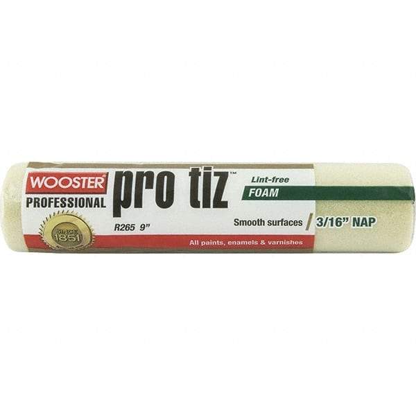 Wooster Brush - 3/16" Nap, 9" Wide Paint General Purpose Roller Cover - Very Smooth Texture - Benchmark Tooling