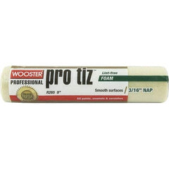 Wooster Brush - 3/16" Nap, 9" Wide Paint General Purpose Roller Cover - Very Smooth Texture - Benchmark Tooling