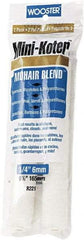 Wooster Brush - 1/4" Nap, 6-1/2" Wide Paint General Purpose Roller Cover - Very Smooth Texture, Fabric - Benchmark Tooling