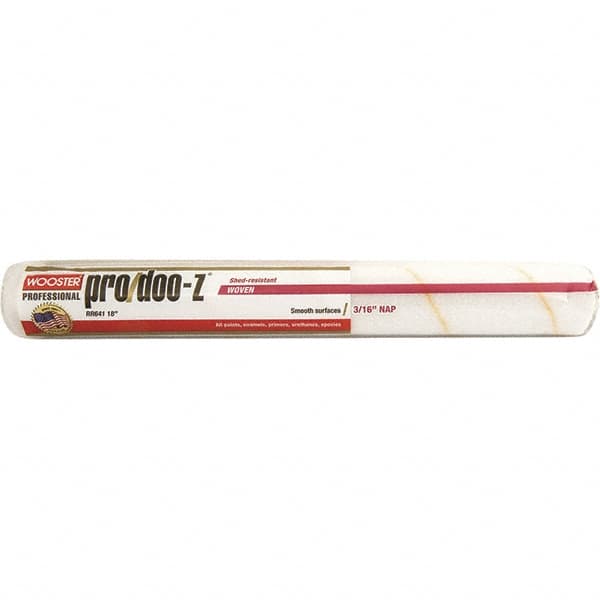 Wooster Brush - 3/16" Nap, 18" Wide Paint General Purpose Roller Cover - Smooth Texture, Fabric - Benchmark Tooling
