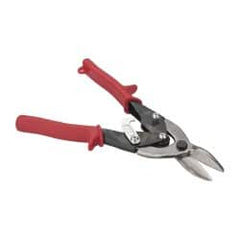 Paramount - 1-1/4" Length of Cut, Left Pattern Aviation Snip - 9-3/4" OAL, Steel Handle, 4047 Molybenum Alloy Steel Blade, 18 AWG Steel Capacity - Benchmark Tooling