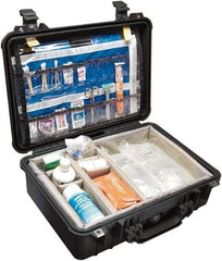 Pelican Products, Inc. - 14-1/16" Wide x 6-15/16" High, Clamshell Hard Case - Black, Polypropylene - Benchmark Tooling