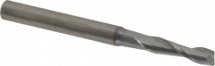 OSG - 5/32", 9/16" LOC, 3/16" Shank Diam, 2" OAL, 2 Flute, Solid Carbide Square End Mill - Single End, TiCN Finish, Spiral Flute, 30° Helix, Centercutting, Right Hand Cut, Right Hand Flute, Series 402 - Benchmark Tooling