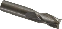 OSG - 3/4", 1-1/2" LOC, 3/4" Shank Diam, 4" OAL, 3 Flute, Solid Carbide Square End Mill - Single End, Uncoated, Spiral Flute, 30° Helix, Centercutting, Right Hand Cut, Right Hand Flute, Series 403 - Benchmark Tooling