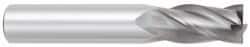 OSG - 7/8", 1-1/2" LOC, 7/8" Shank Diam, 4" OAL, 4 Flute, Solid Carbide Square End Mill - Single End, TiCN Finish, Spiral Flute, 30° Helix, Centercutting, Right Hand Cut, Right Hand Flute, Series 404 - Benchmark Tooling