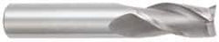 OSG - 1/2", 1" LOC, 1/2" Shank Diam, 3" OAL, 3 Flute, Solid Carbide Square End Mill - Single End, Uncoated, Spiral Flute, 30° Helix, Centercutting, Right Hand Cut, Right Hand Flute, Series 403 - Benchmark Tooling