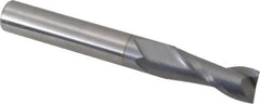OSG - 5/16", 13/16" LOC, 5/16" Shank Diam, 2-1/2" OAL, 2 Flute, Solid Carbide Square End Mill - Single End, TiCN Finish, Spiral Flute, 30° Helix, Centercutting, Right Hand Cut, Right Hand Flute, Series 402 - Benchmark Tooling