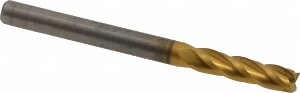 OSG - 1/8", 1/2" LOC, 1/8" Shank Diam, 1-1/2" OAL, 4 Flute, Solid Carbide Square End Mill - Exact Industrial Supply
