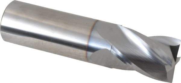 OSG - 3/4", 1" LOC, 3/4" Shank Diam, 3" OAL, 4 Flute, Solid Carbide Square End Mill - Single End, TiCN Finish, Spiral Flute, 30° Helix, Centercutting, Right Hand Cut, Right Hand Flute, Series 414 - Benchmark Tooling
