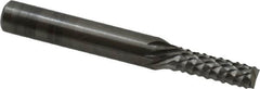 OSG - 3/16" Diam, 5/8" LOC, End Mill End, Solid Carbide Diamond Pattern Router Bit - Right Hand Cut, 2" OAL, 1/4" Shank Diam, Use on Fiberglass - Benchmark Tooling