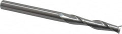 OSG - 8mm, 42mm LOC, 8mm Shank Diam, 102mm OAL, 2 Flute, Solid Carbide Square End Mill - Single End, Uncoated, Spiral Flute, 30° Helix, Centercutting, Right Hand Cut, Right Hand Flute, Series 482 - Benchmark Tooling