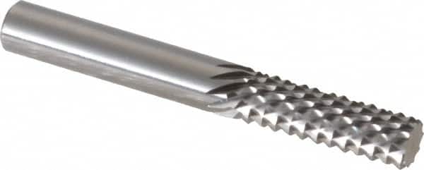 OSG - 1/4" Diam, 3/4" LOC, Plain End, Solid Carbide Diamond Pattern Router Bit - Right Hand Cut, 2" OAL, 1/4" Shank Diam, Use on Fiberglass - Benchmark Tooling
