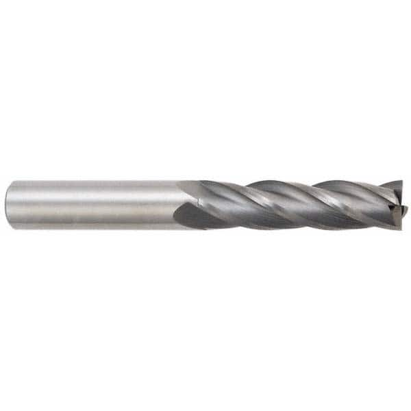 OSG - 7/16", 5/8" LOC, 7/16" Shank Diam, 2-1/2" OAL, 4 Flute, Solid Carbide Square End Mill - Benchmark Tooling