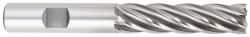 OSG - 1-1/2", 4" LOC, 1-1/4" Shank Diam, 6-1/2" OAL, 6 Flute, Cobalt Square End Mill - Single End, TiCN Finish, Spiral Flute, 30° Helix, Centercutting, Right Hand Cut, Right Hand Flute, Series 546 - Benchmark Tooling