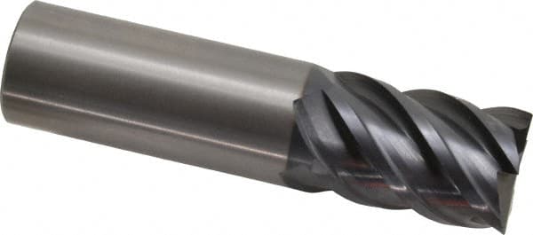 OSG - 1", 1-1/2" LOC, 1" Shank Diam, 4" OAL, 5 Flute, Solid Carbide Square End Mill - Benchmark Tooling
