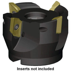 Kennametal - 3 Inserts, 2" Cutter Diam, 0.63" Max Depth of Cut, Indexable High-Feed Face Mill - 3/4" Arbor Hole Diam, 1.574" High, C5720VZ16-A2.00Z3R Toolholder, ZDET16M... Inserts, Series 5720VZ - Benchmark Tooling