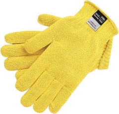 MCR Safety - Size M, Kevlar Cut Resistant Gloves - Knit Wrist, Yellow, Paired - Benchmark Tooling