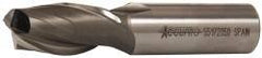 Accupro - 3/4", 1-5/16" LOC, 3/4" Shank Diam, 3-9/16" OAL, 2 Flute, Powdered Metal Square End Mill - Single End, Uncoated, Spiral Flute, 30° Helix, Centercutting, Right Hand Cut, Right Hand Flute - Benchmark Tooling